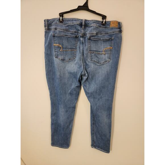 American Eagle Jeggings Jeans Womens 20 (40 X 27) Blue Next Level Stretch - Picture 7 of 16